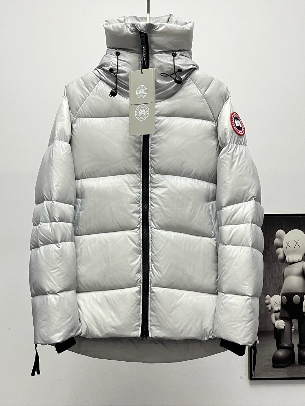 Canada Goose Silver Lightweight Quilted Down Jacket